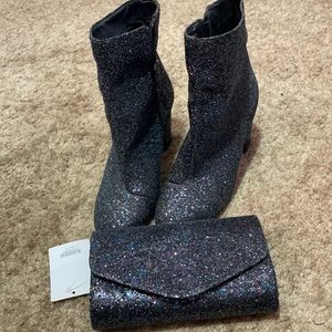 Booties and clutch combo